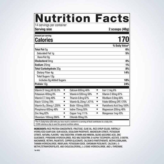 Essential Nutrition Shake, MGS
